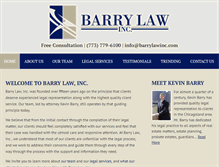 Tablet Screenshot of barrylawinc.com